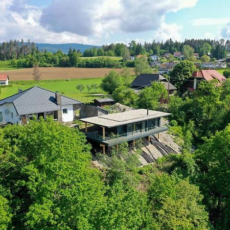 Modernes Ferienhaus Mit Panoramablick Rosegg Exterior photo